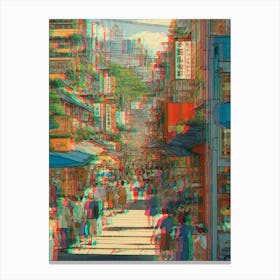 Asian Street Scene 4 Canvas Print