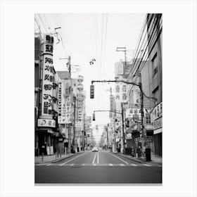 Sapporo, Japan, Black And White Old Photo 4 Canvas Print