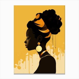 Portrait Of African Woman 19 Canvas Print