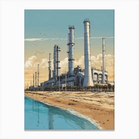 Oil Refinery Canvas Print