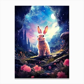 Rabbit In The Cave 1 Canvas Print