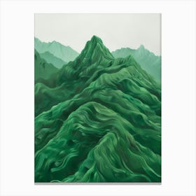 Green Mountains Canvas Print