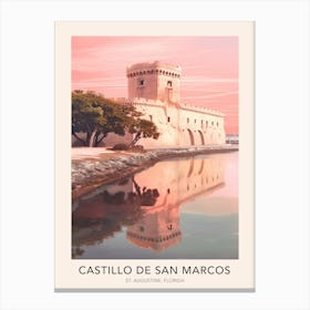 Castillo De San Marcos St Augustine Travel Poster Canvas Print