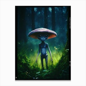 Alien In The Forest Canvas Print