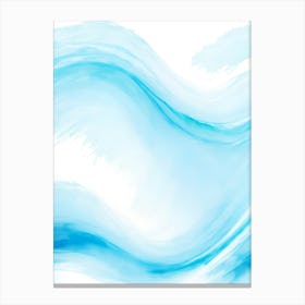 Blue Ocean Wave Watercolor Vertical Composition 113 Canvas Print