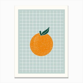 Checkered Orange Canvas Print