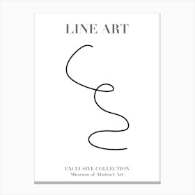 Line Art Abstract Collection 04 Canvas Print