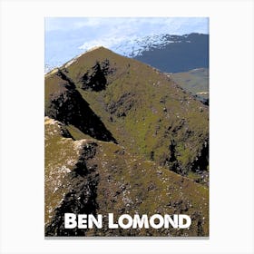 Ben Lomond, Mountain, Scottish Highlands, Munro, Himalaya, Climbing, Wall Print, Canvas Print