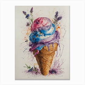 Ice Cream Cone 6 Canvas Print
