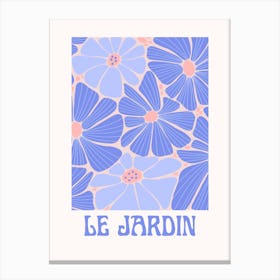 Le Jardin llustration Canvas Print