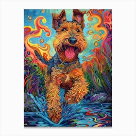 Terrier in Color Canvas Print