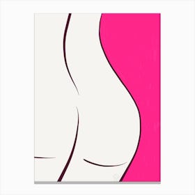 Pink Bum Canvas Print
