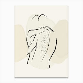 Two People Hugging Canvas Print