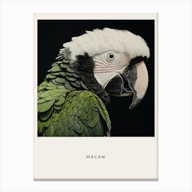 Ohara Koson Inspired Bird Painting Macaw 2 Poster Canvas Print