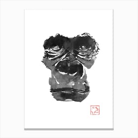 Gorilla Face Canvas Print