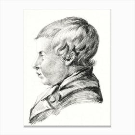 Bust Of A Boy, Jean Bernard Canvas Print