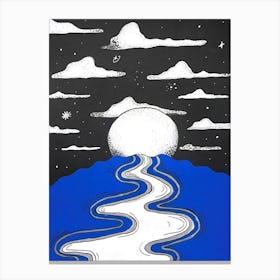 Cloudy Night Canvas Print
