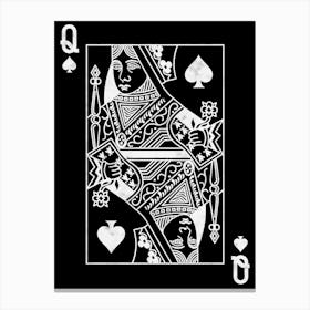 Queen Of Spades Canvas Print