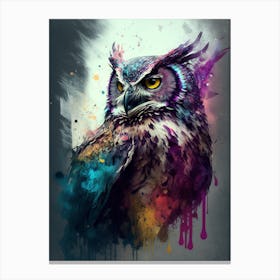 abstract owl art Canvas Print