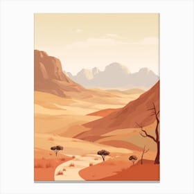 Larapinta Trail Australia 1 Hiking Trail Landscape Canvas Print