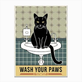 Wash Your Paws 24 Canvas Print