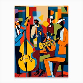 4 Jazz Musicians 2 Canvas Print