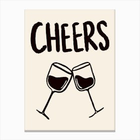 Cheers Wine Glasses Canvas Print