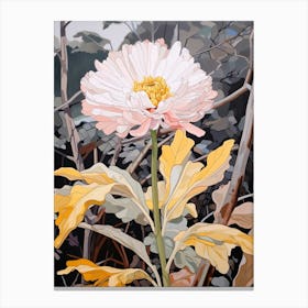 Calendula 4 Flower Painting Canvas Print