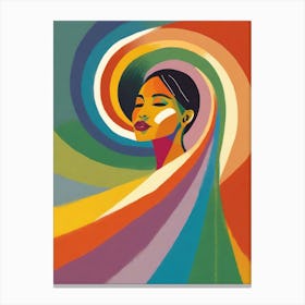 Rainbow Woman 6 Canvas Print