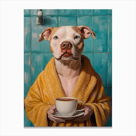 Pitbull Spa Day 3 Canvas Print