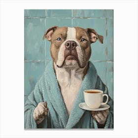 Pitbull Spa Day 1 Canvas Print