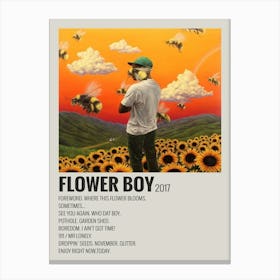 Flower Boy 2017 Poster Canvas Print