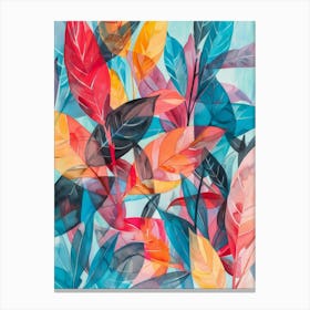 Colorful Leaves 4 Canvas Print