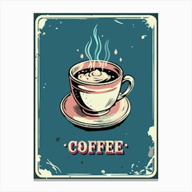 Vintage Coffee Sign Canvas Print
