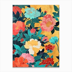 Great Japan Hokusai Japanese Flowers 12 Canvas Print