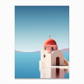 Church in Santorini Canvas Print