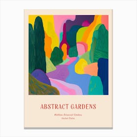 Colourful Gardens Matthaei Botanical Gardens Usa 3 Red Poster Canvas Print