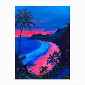 Sunset At The Beach 43 Canvas Print