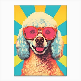 Poodle In Sunglasses 2 Canvas Print