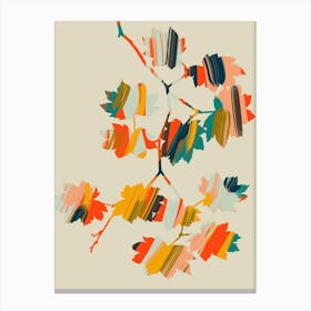 Colorful Hanging Maple Leaves Canvas Print