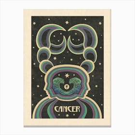 Cancer Zodiac Star Sign  Canvas Print