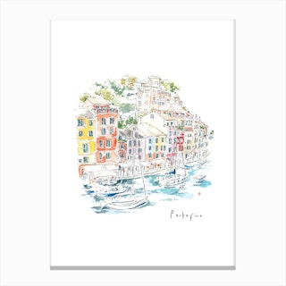 Picturesque Portofino Canvas Print