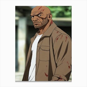 Black Hero Anime Canvas Print