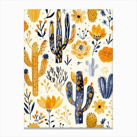 Cactus Pattern 4 Canvas Print