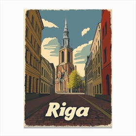 Aihrgdesign A Classic 1960s Travel Poster For Riga 5 Leinwandbilder