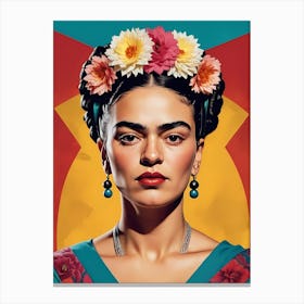 Frida Kahlo Portrait (7) Canvas Print