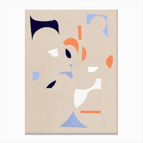 Abstract Painting cut outs Canvas Print