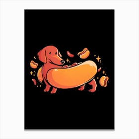 Hot Doggo - Cute Dachshund Dog Gift Canvas Print