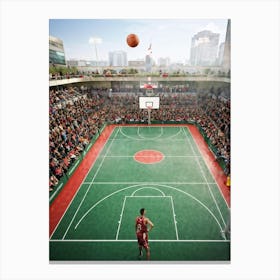 Ball Basketball Game Court People Championship Basketball Court Basket Player Sport Play (17) Canvas Print