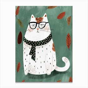 Autumn Cat 4 Canvas Print